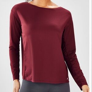 Fabletics: Cashel Cinched Long-Sleeve Top, Size Small